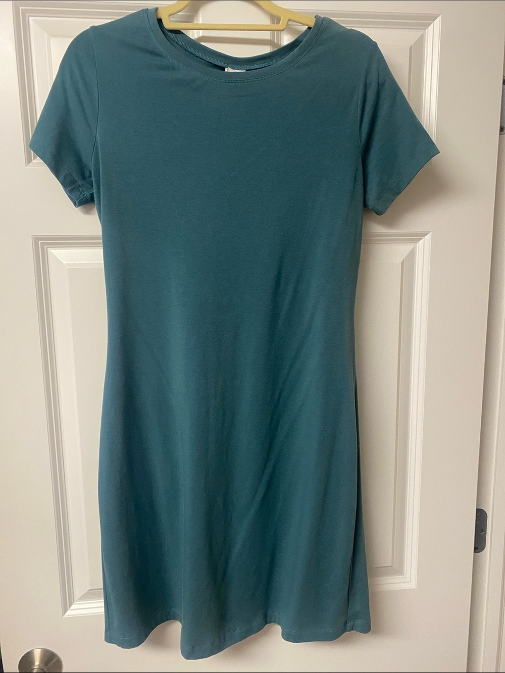 Lole Teal Short Sleeve Crewneck Dress